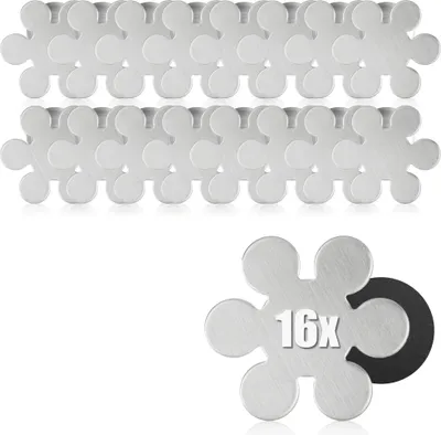 Produktbild von com-four® 16 Tischdeckenbeschwerer - Edelstahl - magnetische Tischtuchklammer