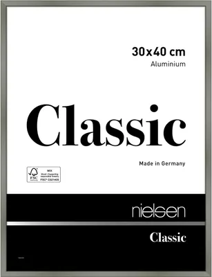 Produktbild von nielsen Aluminium Bilderrahmen Classic, 30x40 cm, Platin
