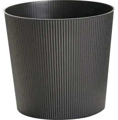 Produktbild von Übertopf Fyre Kunststoff Ø 40 cm H 39 cm anthrazit inkl. Rollen