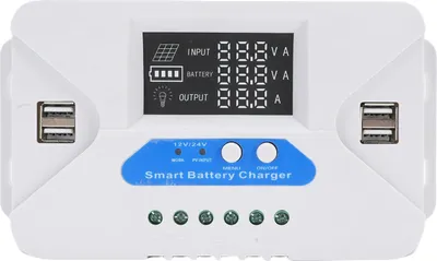 Zdjęcie produktu dla samodostosowujący się regulator ładowania paneli słonecznych 50A z 4 wyjściami USB do solarnych lamp ulicznych