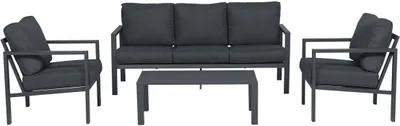 Produktbild von Garden Impressions Springs Loungeset 4-tlg. - carbon black/reflex black