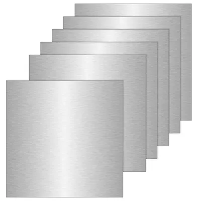 Productafbeelding van 6 Stuks Aluminium Platen 30 x 30 cm 0,5 mm - Sterk en Duurzaam Voor Modelbouw