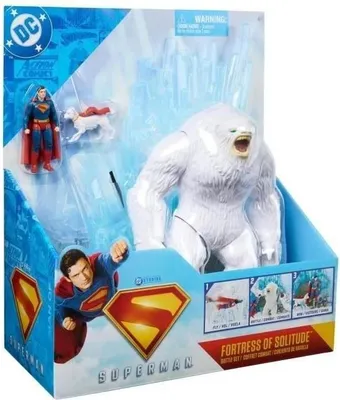 Immagine prodotto di Playset Forteresse de Solitude Superman, esclusiva figura di Superman, figura di Krypto, figura di Yeti, dai 4 anni in su