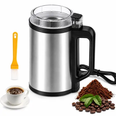Elektrische Kaffeemühle 500 ml, Edelstahl, für Bohnen & Gewürze