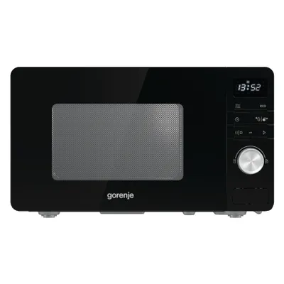 Produktbild von Gorenje MO20A3B Mikrowelle, 20 Liter, 800 W, 11 Automatik-Programme, Kindersicherung, Schwarz