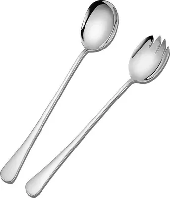 Produktbild von Edelstahl-Salatschaufel-Set, 2-teilig, für Restaurant, Hotel, Party