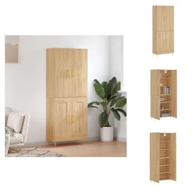 Immagine prodotto di vidaXL Credenza Sonoma-quercia 69,5x34x180 cm in legno - Credenze
