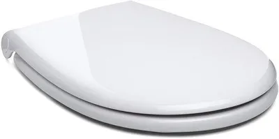 Immagine prodotto di Ibenzoa® Sedile per WC (36,5 x 5,5 x 46,5 cm) – Adattabile a diverse misure (7–17 cm), realizzato in termoplastica al 100%, rinforzato con fibra di vetro, chiusura rallentata e coperchio removibile, facile da pulire