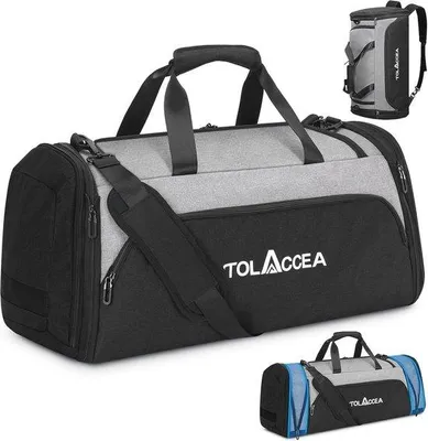 Produktbild von Famanu Sporttas erweiterbar 54 - 72 l mit Schuhfach - ideal für Gym, Reisen, Schwimmen, Sauna und Fußball
