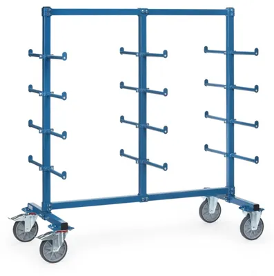 Produktbild von Fetra Tragarmwagen 1200x800mm, 24 Tragarme zweiseitig mit PVC-Schlauch mit Abrollsicherung