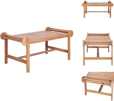 Zdjęcie produktu dla vidaXL Stolik kawowy 100 x 50 x 45 cm lite drewno tekowe - Stoliki kawowe