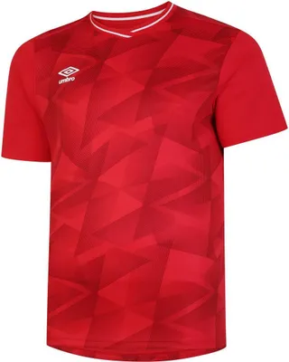 Image de Umbro - Maillot manches courtes enfant "Triassic" UO1898 (128) (Vermillon/cerise)