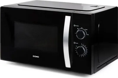 Obrázok produktu pre Domo DO23001, Na pracovnú dosku, Sólo mikrovlnná rúra, 30 L, 900 W, Otočné, Čierna