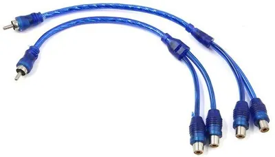 Obrázek produktu pro Sada 2 adaptérů z 2 RCA na konektor do autorádia
