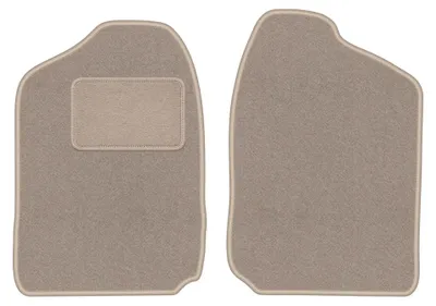Productafbeelding van Velours voormatten voor Opel Frontera A 1991-1998 – 2-delig, beige, op maat – Wielganizator LUX