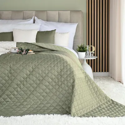 Obrázok produktu pre MARKIZETA Dekoračný prehoz na posteľ JODEĽKA, rozmer 220x240cm, farba 364 sivozelená 724330/NAP/364/220240/1