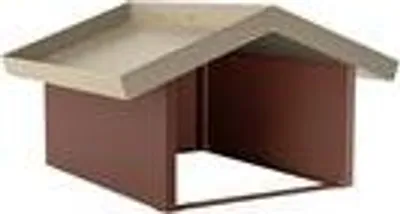 Produktbild von hiyard Mährobotergarage angle / Wetterfeste Mähroboter-Garage & Schutzdach für Rasenroboter / perlbeige & rostbraun / Länge 777 mm · Breite 890 mm · Höhe 510 mm