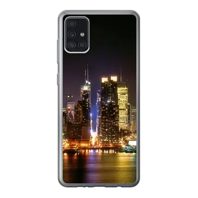 Produktbild von MuchoWow® Handyhülle Schutzhülle Hülle für Samsung Galaxy A52 5G New York - Skyline - Farben Silikon Softcase Handy Hülle - Umschlag