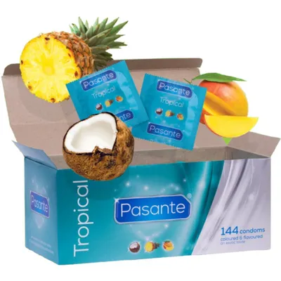 Image de Pasante - Les Préservatifs Saveurs Tropicales 144 Unités