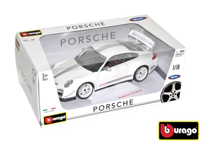 Obrázek produktu pro BBURAGO Porsche 911 Gt3, Model supersportovního automobilu, Sestavený, 1:18, Porsche 911 Gt3 Rs 4.0, Jakékoliv pohlaví, Kov, Plast