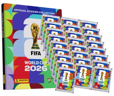 Produktbild von Fifa World Cup 2026 Sticker - WM Sammelsticker - 1 Hardcover Album + 25 Tüten