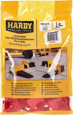 Obrázek produktu pro Svorky nivelačního systému Hardy 2 mm, 100 kusů