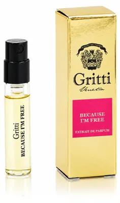 Productafbeelding van Gritti Because I'm Free, parfumextract, proefje van 2 ml, UNISEX