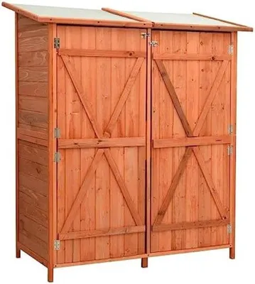 Produktbild von Famanu Gartenschrank aus Holz - Wetterfest und geräumig
