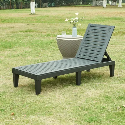 Obrázok produktu pre Lehátko "Ateleta" s 5-polohovým nastaviteľným operadlom 172 x 58 cm čierne
