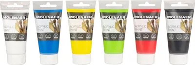 Image de Molenaer Verf acrylique, 6x75ml