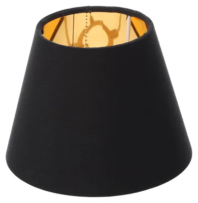 Stoffen Lampenkap E14 Schwarz Handgemacht für Tisch- und Stehlampen