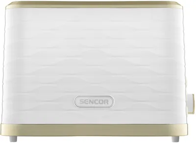 Produktbild von Sencor STS 7500WH, 2 Scheibe(n), Gold, Weiß, Edelstahl, Tasten, Drehregler, 930 W, 220 - 240 V