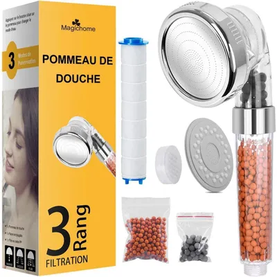 Produktbild von Handbrause mit Druckerhöhung und 3 Filtrationen, wassersparend