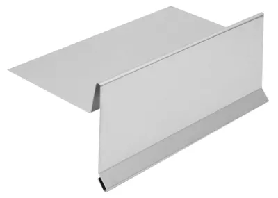 Produktbild von INEFA Ortblech ohne Wasserfalz aus Aluminium 200cm, Silber, Ortgangblech für optimale Dachentwässerung, Dachrinnen Zubehör, Alublech