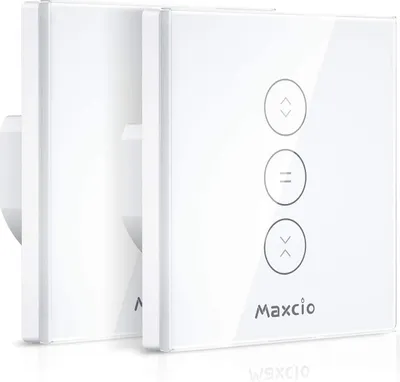 Produktbild von Intelligenter WiFi-Rollladen-Schalter Maxcio – Alexa/Google Home App 2 Stück