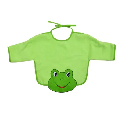 Produktbild von Wörner Südfrottier Ärmellätzchen "Frosch limone" 68x34 cm
