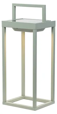 Obrázek produktu pro Zafferano - Home Solar 2 LED lucerna, 37,3 cm - 2 W nástěnná a stolní lampa na baterie se soumrakovým senzorem - šalvějově zelená