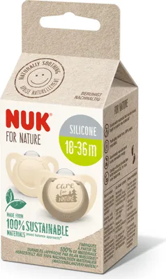 Produktbild von NUK for Nature Schnuller 10177186 | nachhaltiges Silikon| 18-36 Monate | 2 Stück