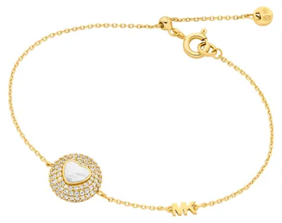 Obrázok produktu pre Michael Kors MKC1847710 Dámsky náramok zo striebra 925 s bielym zlatom, 17,5 cm