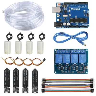 Bewässerungsset Automatisch DIY mit 4 Sensoren & Pumpen