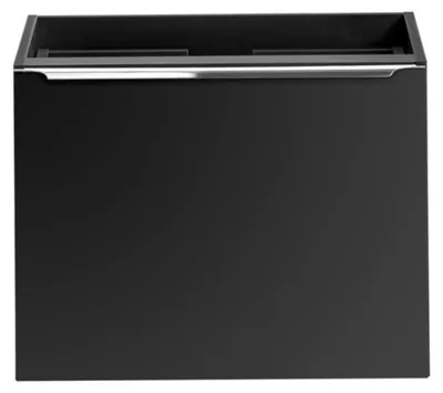 Image de Meuble sous vasque VANTA 60 cm noir – Module suspendu avec 2 tiroirs