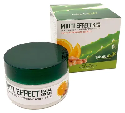 Imagen del producto de Crema facial multiacción de Aloe Vera Tabaibaloe, 100 ml. Crema de día para el cuidado facial