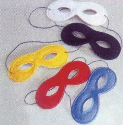 Produktbild von Stoffbrille, Augen-Maske rund, rot