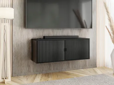 Produktbild von KierMoebel Tv Schrank ELI 2, Modern Lowboard Schwarz  206,4x42x38,8 cm
