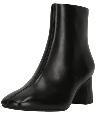 Produktbild von CLARKS Stiefelette Fernie Zip mit eleganter, quadratischer Schuhspitze 1216 Black Leather 36