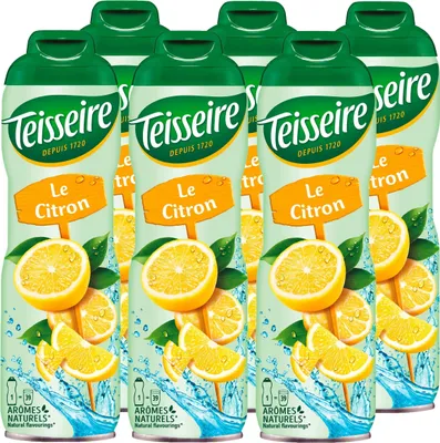 Produktbild von Teisseire Getränke-Sirup Lemon/Zitrone 600ml - Intensiv im Geschmack (6er Pack)