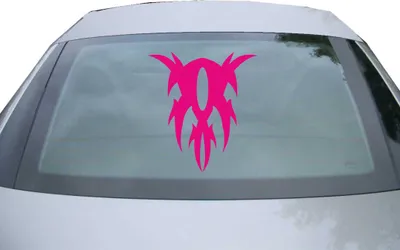 Produktbild von Indigos UG - Aufkleber Heckscheibe & Motorklappe DE7111 - pink - 600x545 mm - Yuuzhan Vong - Auto Scheiben Fenster Heckklappe Tuning Racing JDM - Die cut