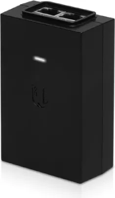 Produktbild von Ubiquiti POE-48-24W-G, Gigabit Ethernet, 10,100,1000 Mbit/s, Schwarz, 48 V, 100 - 240 V, 50/60 Hz