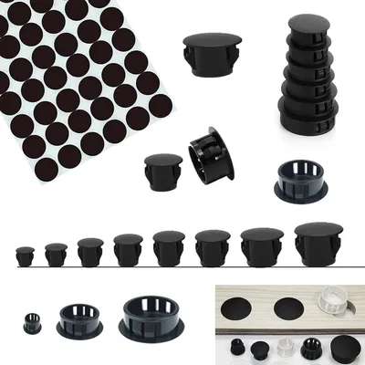 Imagen del producto de Tapones autoadhesivos de plástico, de 5 mm, con 154 unidades, para cubiertas
