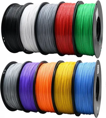 Immagine prodotto di Set di filamenti per stampante 3D – Filamento ABS – 10 bobine da 1,75 mm – 1 kg per bobina